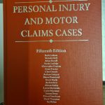 Personal Injury And Motor Claims Cases 15th Ed Law Book