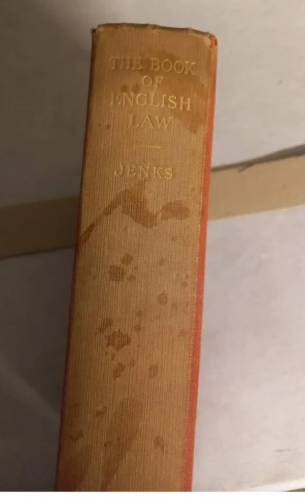 The Book of English Law by Jenks - Law Book Sellers