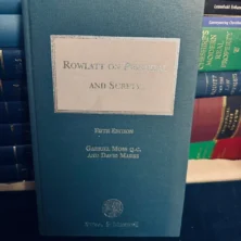 Sweet and Maxwell Rowlatt on Principal and Surety 5th Ed`